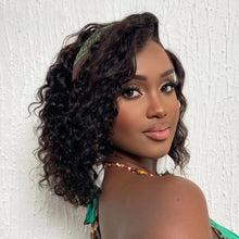 Carregar imagem no visualizador da galeria, Peruca Lace Humana cacheada 35cm 13x4 HD - Ivy