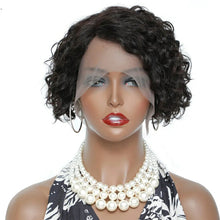 Carregar imagem no visualizador da galeria, Peruca Lace Humana Cacheada 25cm 13x1 HD - Isis