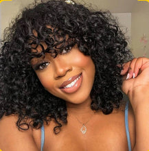 Carregar imagem no visualizador da galeria, Peruca Lace Humana cacheada 35cm 4x4 HD - Tasha