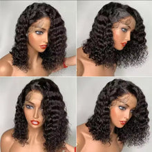 Carregar imagem no visualizador da galeria, Peruca Lace Humana cacheada 35cm 13x4 HD - Grazi