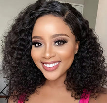 Carregar imagem no visualizador da galeria, Peruca Lace Humana cacheada 35cm 13x4 HD - Grazi