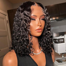 Carregar imagem no visualizador da galeria, Peruca Lace Humana cacheada 40cm 13x4 HD - Laura
