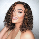 Lace front Humana cacheada 40cm 13x4 HD - Mikaela