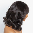 Lace front Humana Ondulada 35cm com franja 13x4 HD - Sara