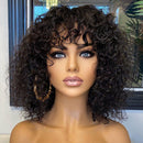 Lace front Humana cacheada 35cm 4x4 HD - Tasha