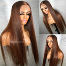 Lace front Humana chocolate lisa 70cm 13x4 HD - Alexia