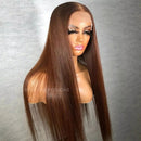 Lace front Humana chocolate lisa 70cm 13x4 HD - Alexia