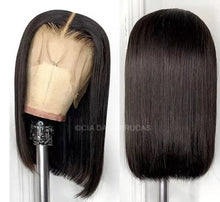 Carregar imagem no visualizador da galeria, Peruca Lace Humana Lisa long bob 40cm 13x4 HD - Kelly
