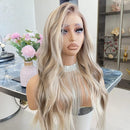 Lace Front Humana loira Ondulada 65cm 13x4HD Gaby