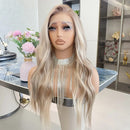 Lace Front Humana loira Ondulada 65cm 13x4HD Gaby