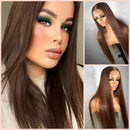 Lace front Humana chocolate lisa 70cm 13x4 HD - Alexia