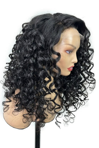 Lace Front Humana cacheada 50cm 13x4 HD -Rafa