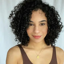 Lace front Humana cacheada 30cm 4x4 HD - Cida