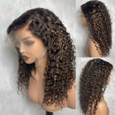 Peruca Lace Humana Cacheada com Mechas 45cm 13x4 HD - Silvana