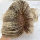 Topo capilar 50cm - Cabelo Humano Loiro com mechas