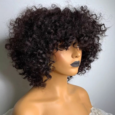 Peruca cabelo Humano Cacheada - Maria
