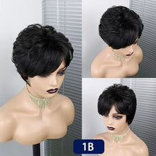 Carregar imagem no visualizador da galeria, Peruca cabelo Humano curta - Isa
