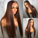 Lace front Humana chocolate lisa 70cm 13x4 HD - Alexia