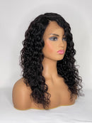 Lace Front Humana cacheada 45cm 13x4 HD -Aline