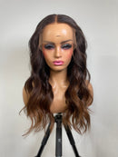 Lace Front Humana Ondulada ombre hair 60cm 13x4 HD - Luana