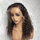 Peruca Lace Humana Cacheada com Mechas 45cm 13x4 HD - Silvana