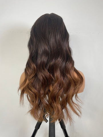 Lace Front Humana Ondulada ombre hair 60cm 13x4 HD - Luana