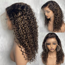 Peruca Lace Humana Cacheada com Mechas 45cm 13x4 HD - Silvana
