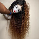 lace front Humana cacheada 70 cm repartição livre 13x4 Felícia.
