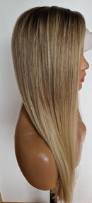 Peruca Lace Front Loira cabelo humano natural 50cm 13x4 HD - Vanessa