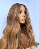 Peruca Lace Humana Ondulada com Mechas 55cm 13x4 HD - Suzy
