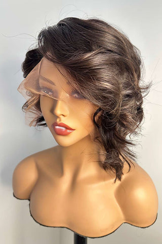 Lace Front Humana Ondulada 25cm 13x4 HD - Brenda