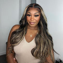 Peruca Lace Humana Ondulada com Mechas 70cm 13x4 HD - Lorena