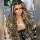 Peruca Lace Humana Ondulada com Mechas 70cm 13x4 HD - Lorena